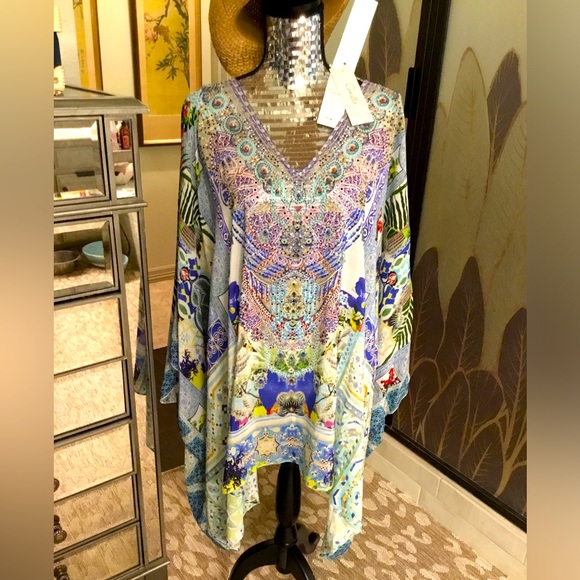 Camilla My MARJORELLE Split Sleeve Short Kaftan NWT - Picture 3 of 11